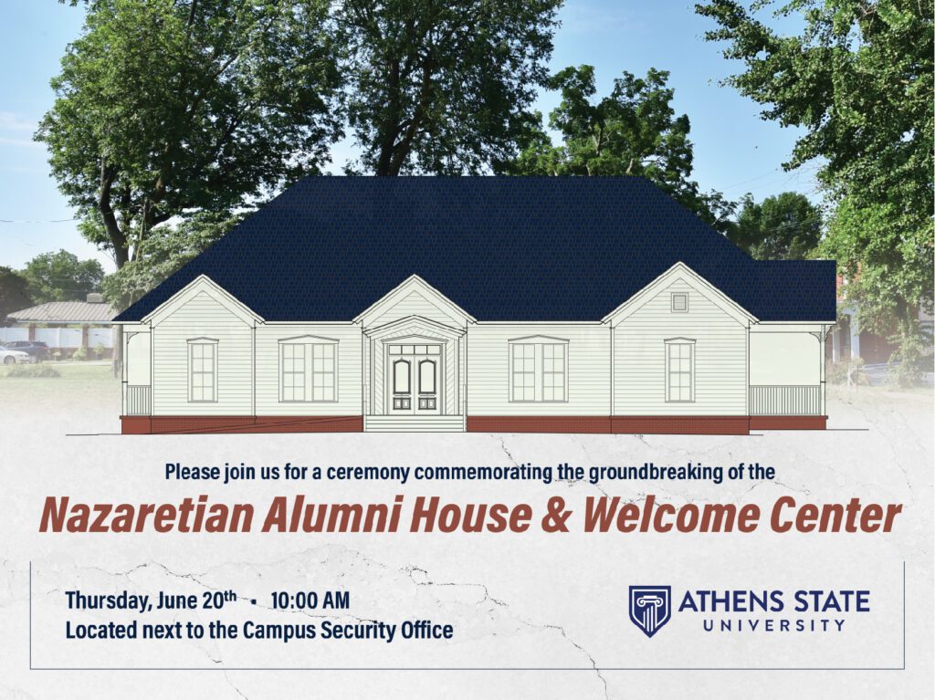 Alumni House Groundbreaking Graphic